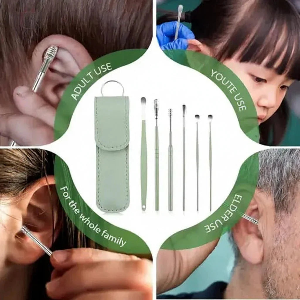 Stainless Steel Ear Pick Set (6pcs) - ChiltanPure