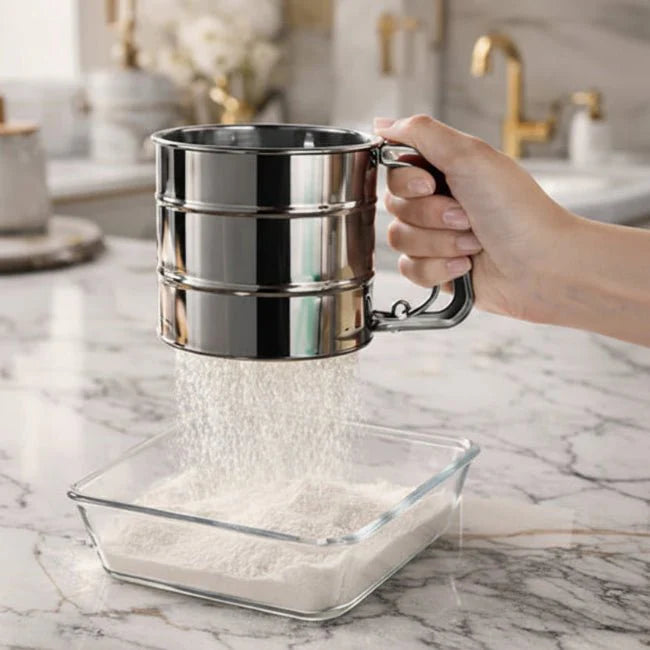 Stainless Steel Flour Strainer - ChiltanPure