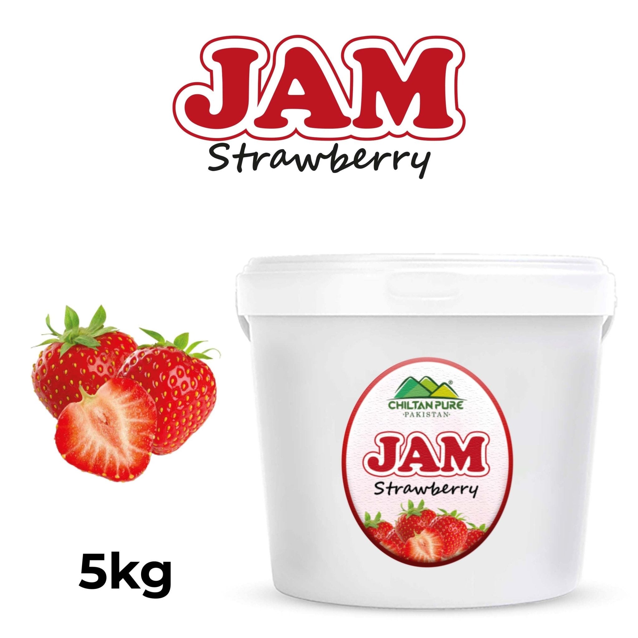 Strawberry Jam 5kg Bulk For HORECA Family, Hotels, Restaurants, Catering, Cafes - ChiltanPure