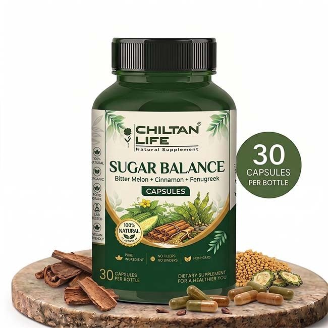 Sugar Balance Capsule 100% Natural Sugar Balance Tablets 30 Per Bottle 500mg - Mamasjan