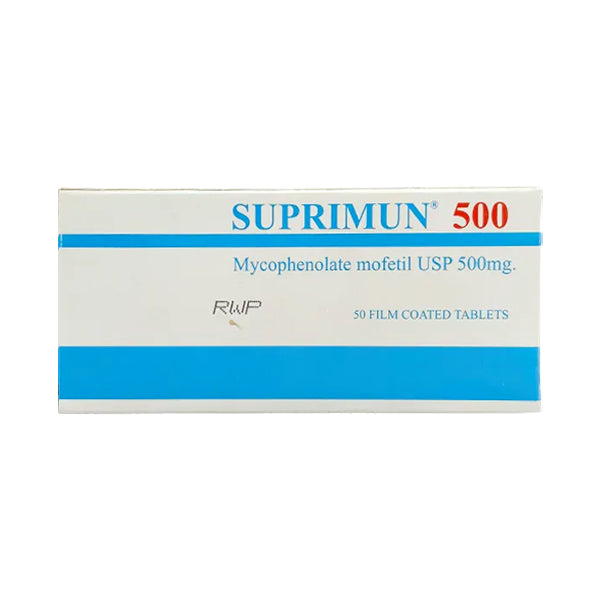 Suprimum Tablets 500mg (1 Box =  5 Strips) (1 Strip = 10 Tablets)