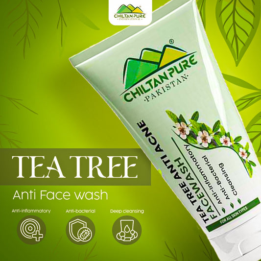 Tea Tree Anti Acne Face Wash – Prevents Acne Eruptions, Removes Excess Oil, Reduces Blackheads & Whiteheads