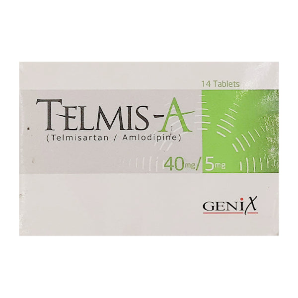 Telmis-A Tablets 5mg/40mg (1 Box = 1 Strip)(1 Strip = 14 Tablets)