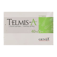 Telmis-A Tablets 5mg/40mg (1 Box = 1 Strip)(1 Strip = 14 Tablets)