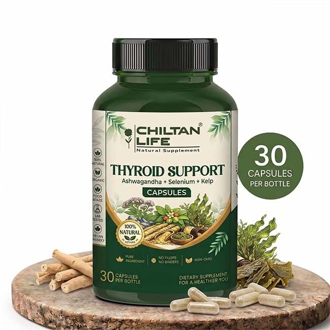 Thyroid Support Capsule 100% Natural Thyroid Support Tablets 30 Per Bottle 500mg - Mamasjan