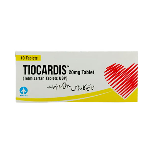 Tiocardis Tablets 20mg (1 Box = 1 Strip)(1 Strip = 10 Tablets)
