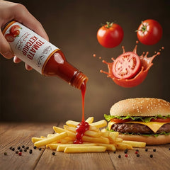 Tomato Ketchup - Packed with a remarkable flavour of 100% real juicy tomatoes
