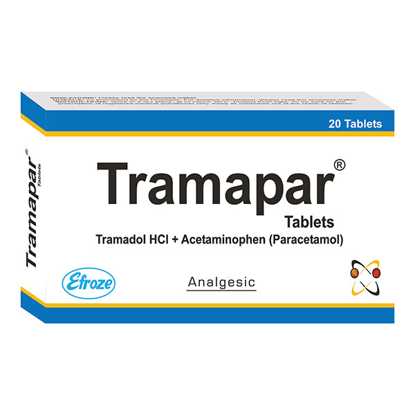 Tramapar Tablet 37.5/325mg (1 Box = 2 Strips) (1 Strip = 10 Tablets)