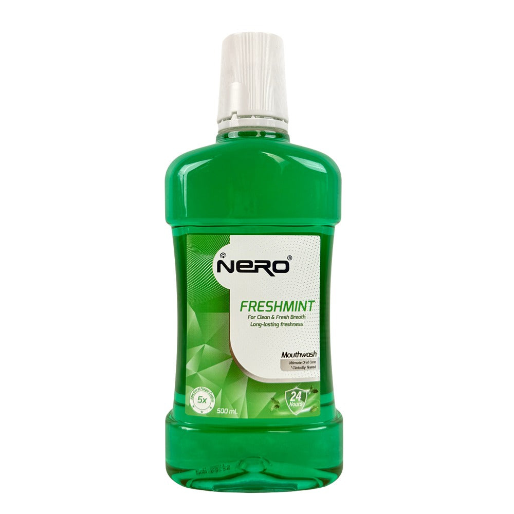 Nero Mouthwash Freshmint Clean Fresh Breath 500Ml