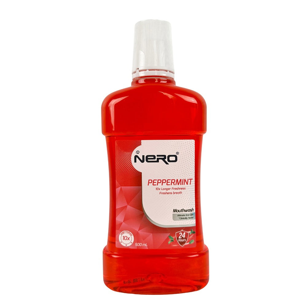 Nero Mouthwash Peppermint 10X Longer Freshness 500Ml