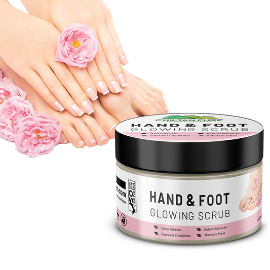 Hand & Foot Glowing SCRUB 🦶✋ Formulated With Multi-Vitamins & Glowing Agents, Moisturizes, Soothes & Improves Skin Texture, Makes Skin Soft & Glowing