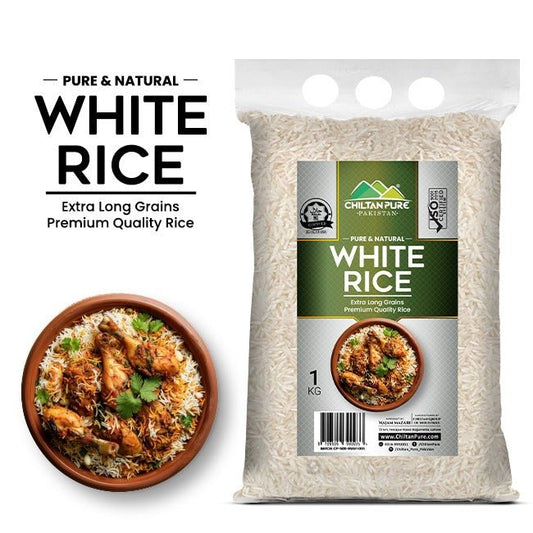 White Rice – Premium Quality Soft & Fluffy Grains - ChiltanPure