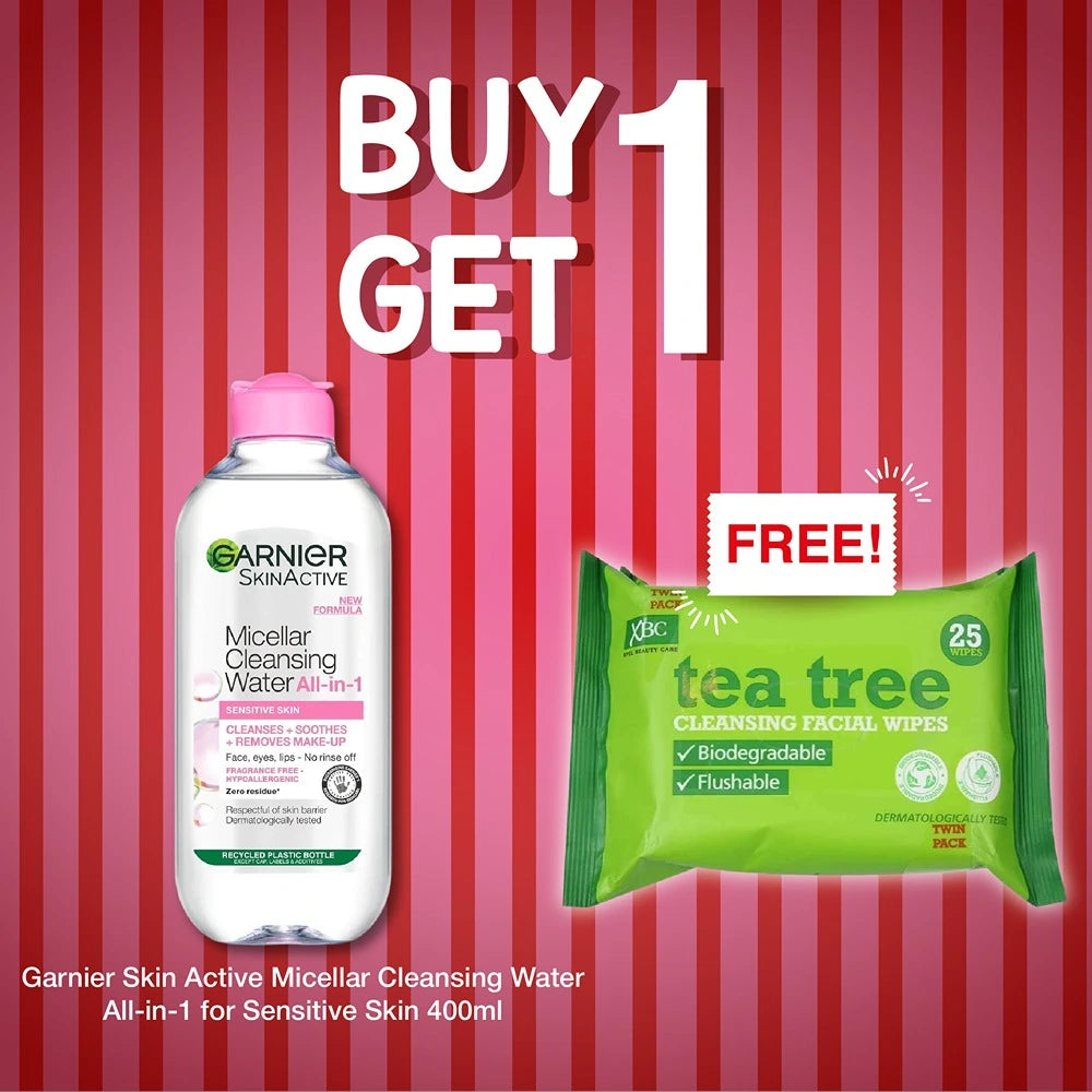 Garnier Skin Active Micellar Cleansing Water All In 1 For Sensitive Skin 400Ml
