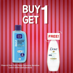 Clean Clear Daily Deep Cleansing Sensitive Lotion 200Ml Salicylicacid