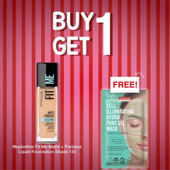 Maybelline Fit Me Matte Poreless Liquid Foundation Shade 130