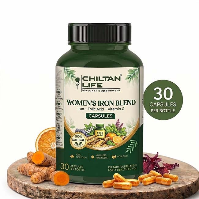 Women Iron Blend Capsule 100% Natural Women Iron Blend Tablets 30 Per Bottle 500mg - Mamasjan