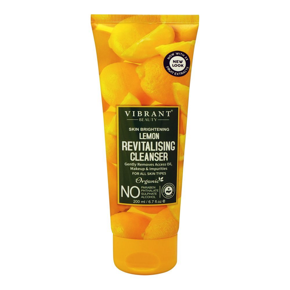 VIBRANT BEAUTY LEMON REVITALIZING CLEANSER 200 ML Default Title - MamasJan skincare