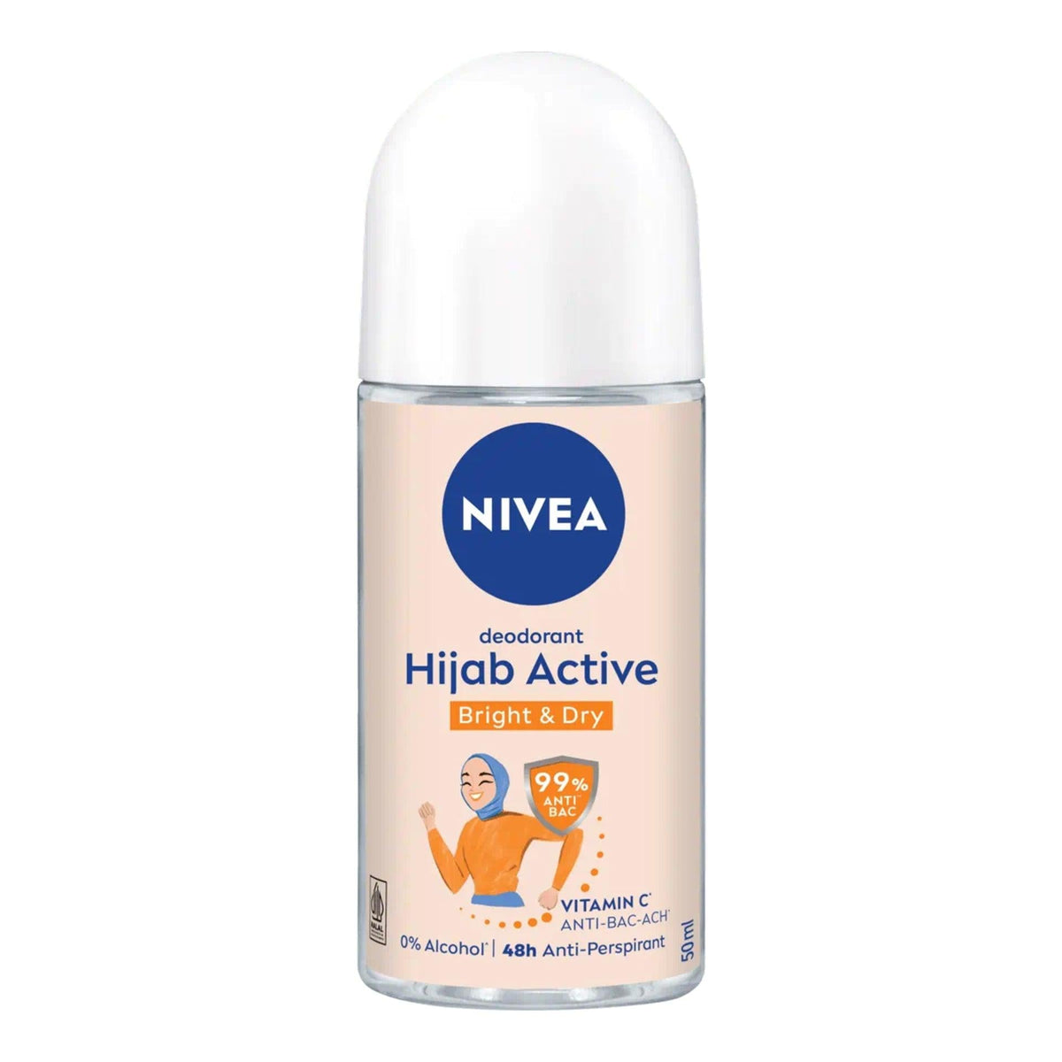 Nivea Roll On Hijab Active Bright Dry 50Ml