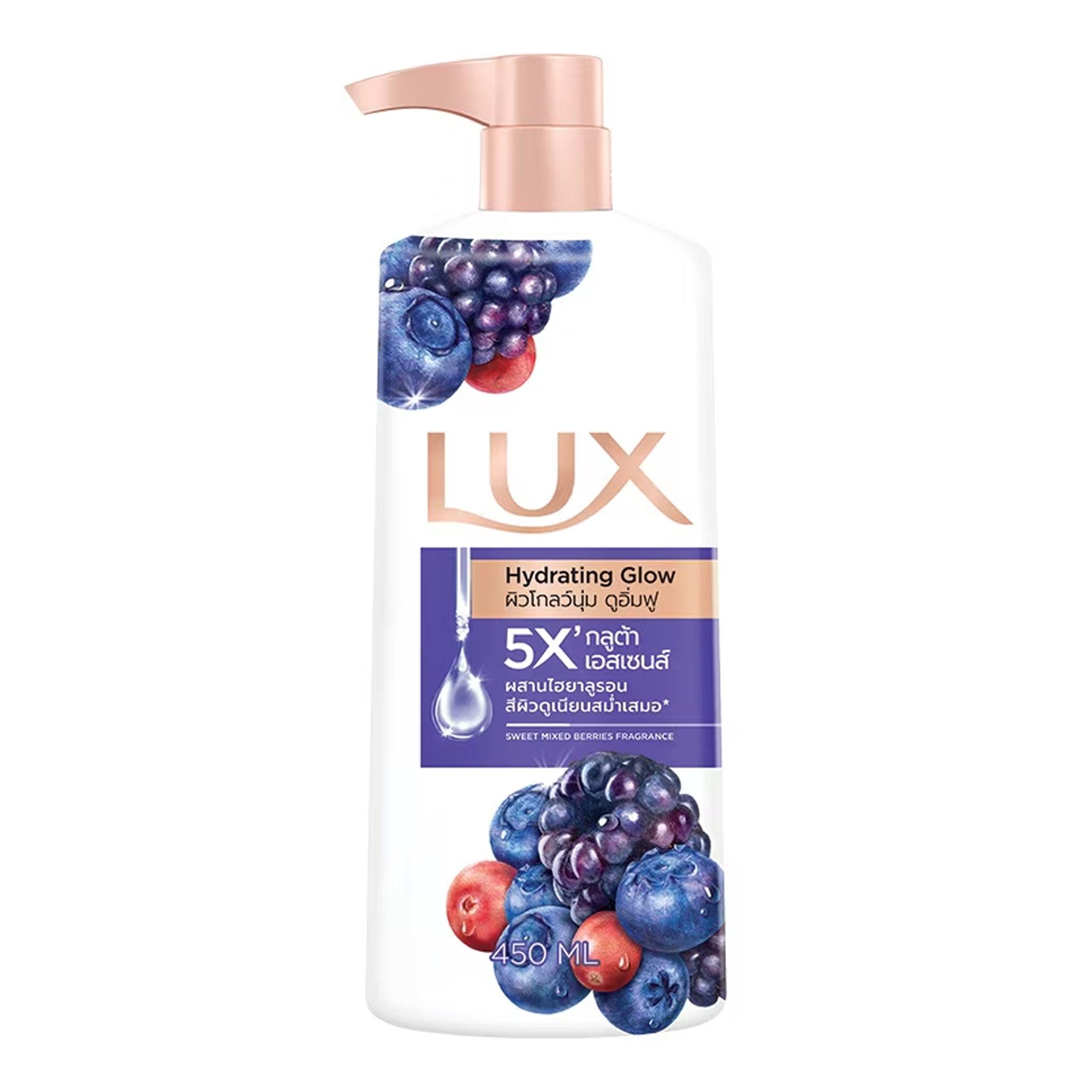 Lux Body Wash Hydrating Glow Sweet Mix Berries Fragrance 450Ml