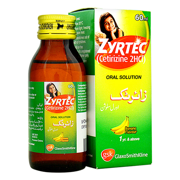 Zyrtec 60ml Syrup 5mg/5ml