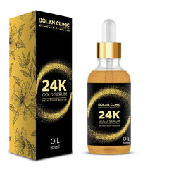 24k Gold Serum - Instant Glow Booster, Hydrates Skin, Shrink Pores, lessens Fine Lines & Wrinkles Giving Soft, Supple Skin! - Mamasjan