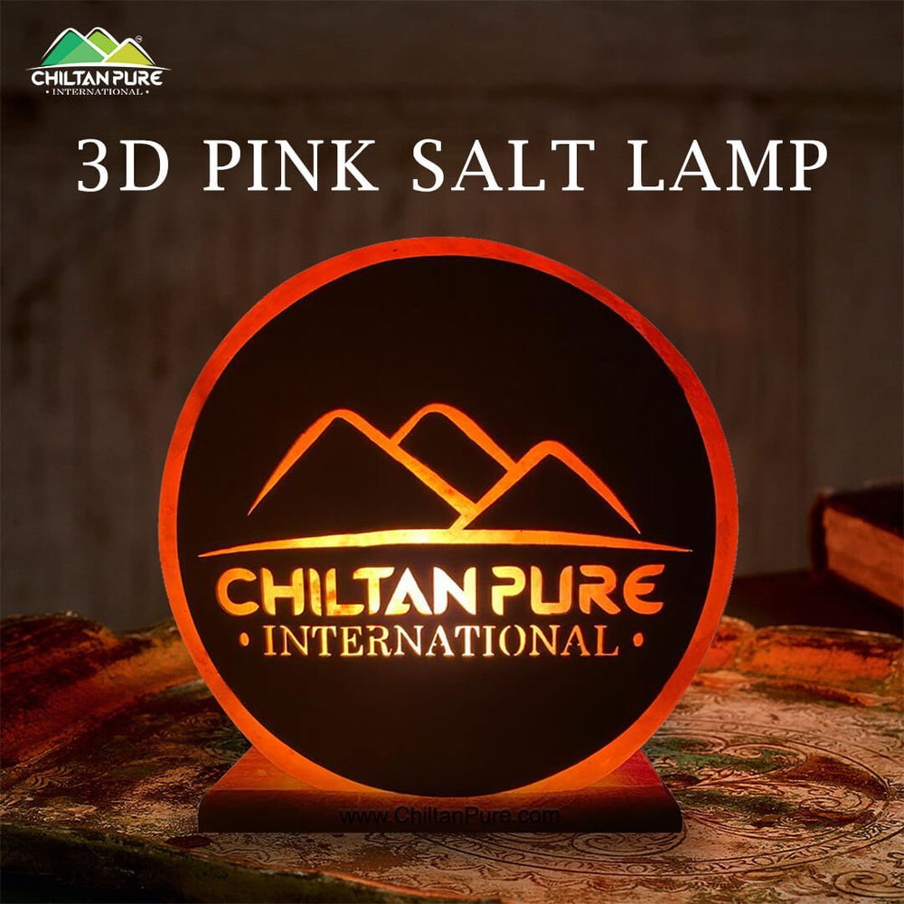 3D Pink Salt Lamp [Large] – Live natural, perfect piece that purifies air & relieves stress, Reduces allergy & asthma – 100% pure natural salt lamp - Mamasjan