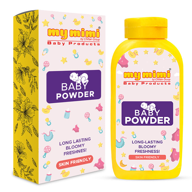Baby & Kids Powder - Long Lasting Bloomy Freshness, Skin-Friendly, Prevents Rashes & Allergies