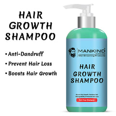 Men Hair Growth Shampoo – Boosts Hair Growth, Restores Hair Manageability, Prevents Hair Loss, Fix Oily & Greasy Hair 250ml