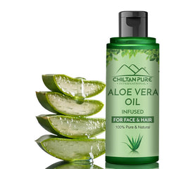 Aloe Vera Oil – Rich in Vitamins, Minerals, Rejuvenates Your Skin & Hair Cells, Heal Dark Spots, Wrinkles, Stretch Marks & Dry Skin Issues [ایلویرا] - Mamasjan