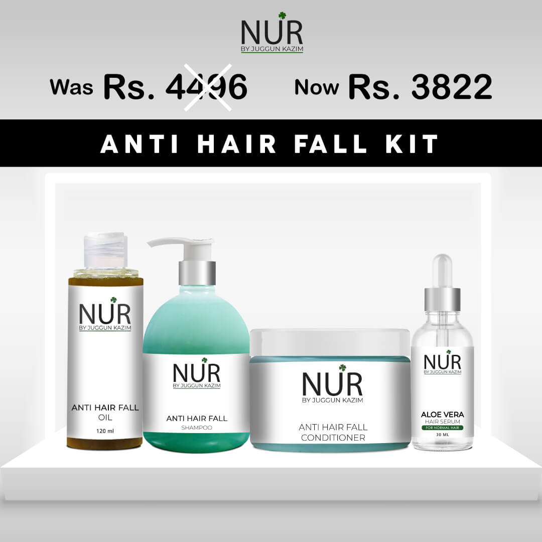 Anti Hair Fall Kit – Anti Hair Fall Oil, Anti Hair Fall Shampoo, Anti Hair Fall Conditioner & Aloe Vera Hair Serum - Mamasjan