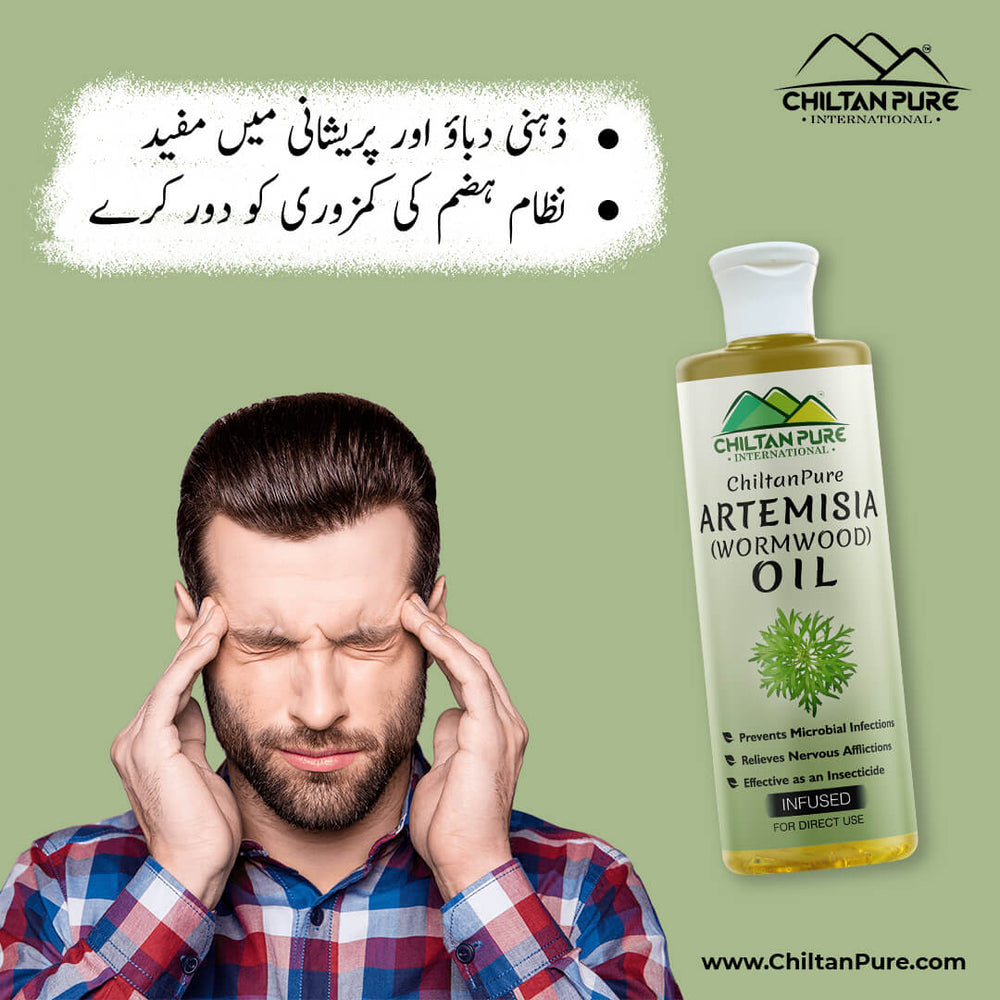 Artemisia Infused oil – Wormwood Infused oil – Promotes Digestion, Relieves Nervous Afflictions, Acts as Emmenagogue & Cholagogue - Mamasjan