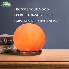 Ball Pink Salt Lamp [Large] – Clean is classy, a perfect master piece that boosts your mood, Improves sleep & air quality - Mamasjan