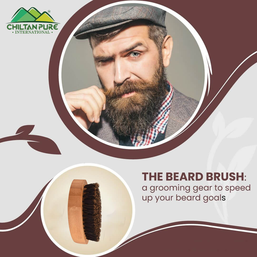 Beard Brush – Reduce Beard Curls, Deep Cleanse Beard, Adds Shine to Beard, Great for Grooming & Styling Beard!! - Mamasjan