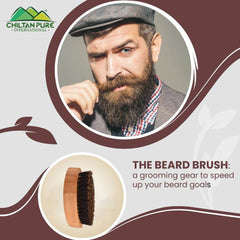Beard Brush – Reduce Beard Curls, Deep Cleanse Beard, Adds Shine to Beard, Great for Grooming & Styling Beard!! - Mamasjan