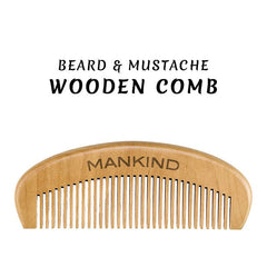 Beard & Mustache Wooden Comb – For Styling & Grooming - Mamasjan