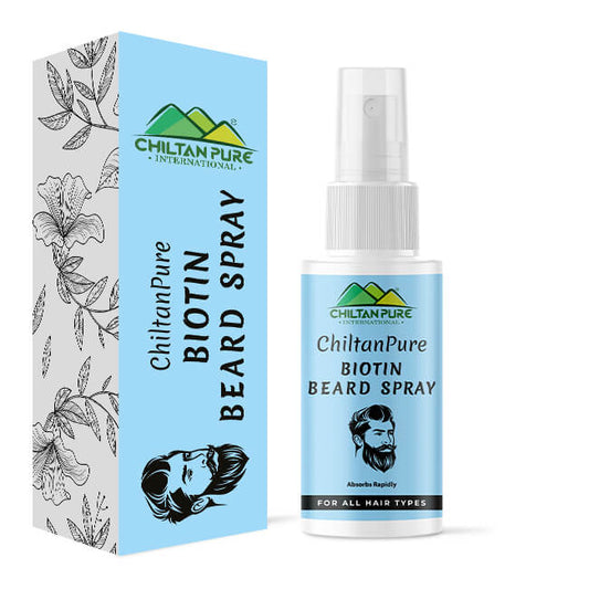 Biotin Beard Spray – Long Lasting Formula, Boosts Healthy Beard Shine, Hydrates Beard, Absorbs Rapidly 50ml - Mamasjan