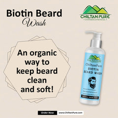 Biotin Beard Wash – Remove Dirt, Oil & Pollutants, Makes Beard Soft & Smooth, Fights Frizz, Flakes & Itchiness 150ml - Mamasjan