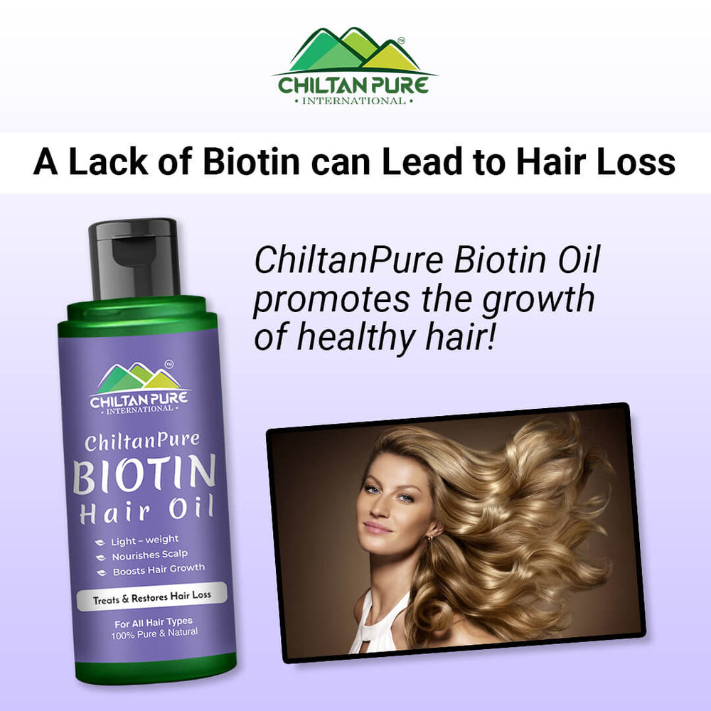 Biotin Hair Oil – Boosts Hair Growth, Deep Hair Treatment, Anti-Dandruff, Makes Hair Smooth & Shiny - Mamasjan