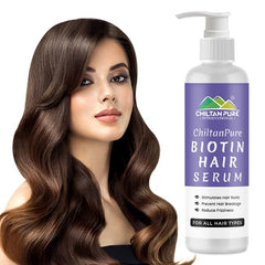 Biotin Hair Serum – Wonderful biotin hair strengthening serum Promote hair – treat damaged, dry, frizzy & brittle hair, dry scalps, and dandruff 100% result - Mamasjan