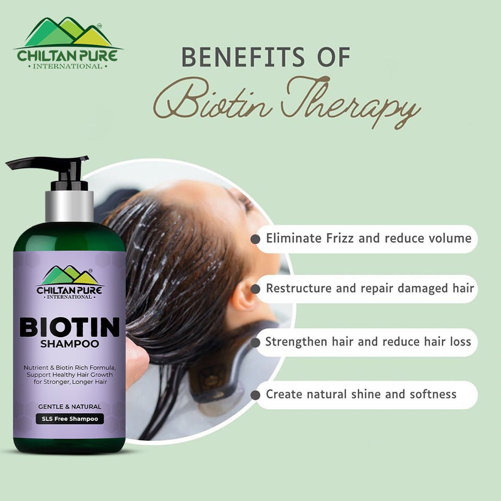 Biotin Shampoo – Hydrates Scalp, Promotes Healthy Hair Growth, Reduce Split Ends & Prevents Hair Breakage,, Doctor's 👨‍⚕️ Recommended - Mamasjan