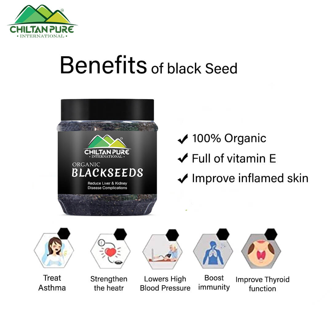 Blackseeds – Protects against diseases, Prevents stomach ulcers- Alleviates Inflammation, Helps kill off bacteria, Reduces cholesterol level – 100% pure organic - Mamasjan