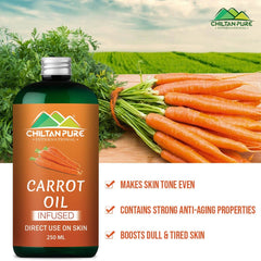 Carrot Oil – Reduces wrinkles & removes acne scars, contains anti-bacterial properties 100% pure organic [Infused] - Mamasjan