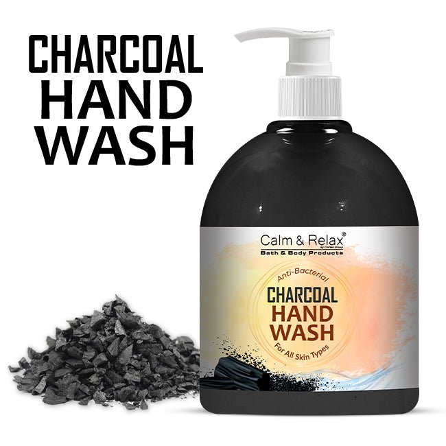 Charcoal Hand Wash - Antibacterial & Anti-Dirt Formula, Removes Impurities - Mamasjan