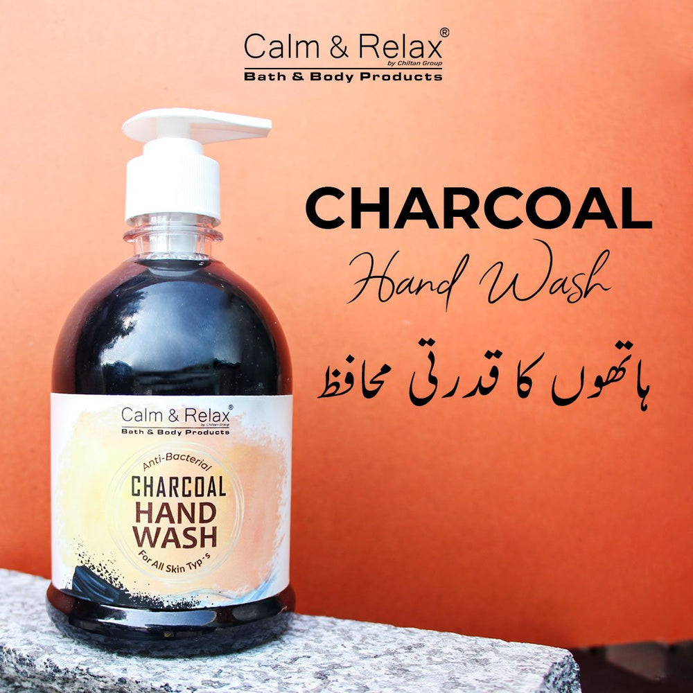 Charcoal Hand Wash - Antibacterial & Anti-Dirt Formula, Removes Impurities - Mamasjan