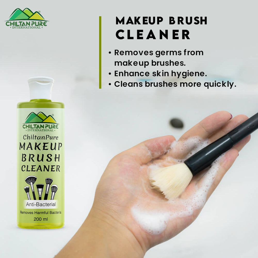 ChiltanPure Anti-Bacterial Makeup Brush & Puff Cleaner 200ml – Removes Bacteria, Washes Away Traces of Dirt, Makeup, Oil, & Debris from Makeup Brushes - Mamasjan