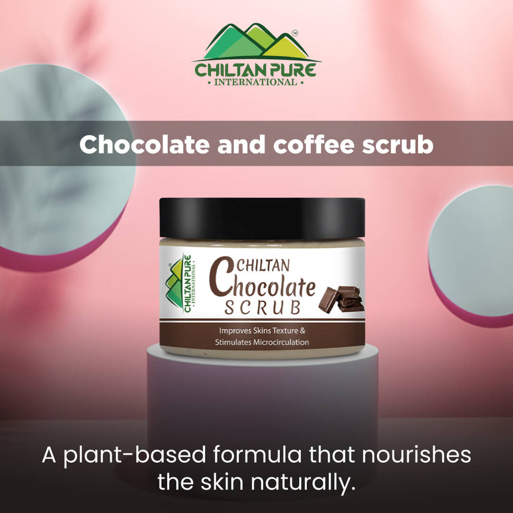Chocolate Face & Body Scrub – Exfoliates & Energizes Skin, Reduces Pore Size, Gives Skin Firmness, For All Skin Types - Mamasjan