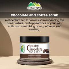Chocolate Face & Body Scrub – Exfoliates & Energizes Skin, Reduces Pore Size, Gives Skin Firmness, For All Skin Types - Mamasjan