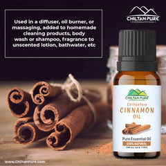 Cinnamon Essential Oil – Acts as Breathe Freshener, Immunity Booster, Reduces Sugar Cravings & Eases Chest Congestion - Mamasjan