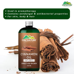 Cinnamon Oil – Reduces stress, Perfect solution for acne free skin, Enhance body blood flow 100% pure organic [Infused] - Mamasjan