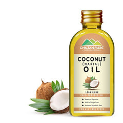 Coconut Oil For Hair & Skin – Antiseptic Moisturizer & Supports Hair Nourishment - Mamasjan